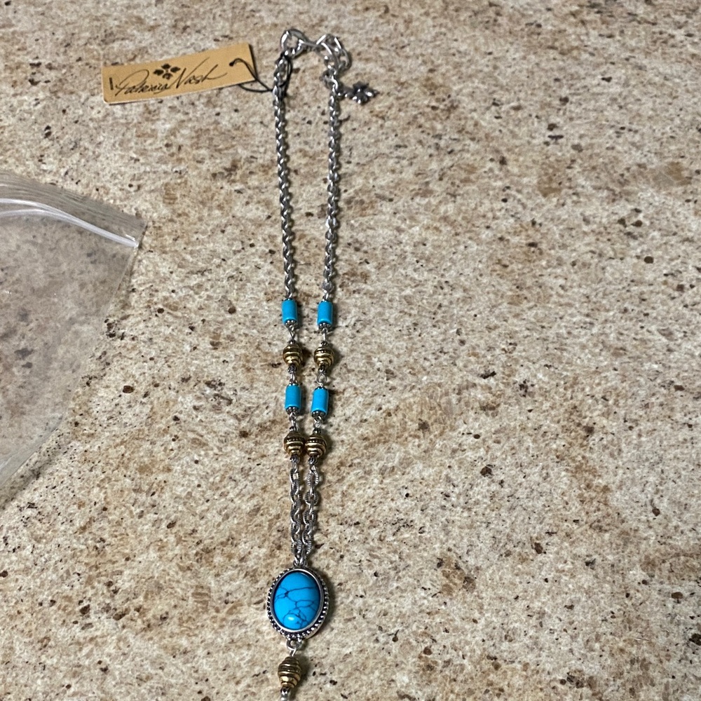 Patricia Nash Turquoise and Silver Necklace
